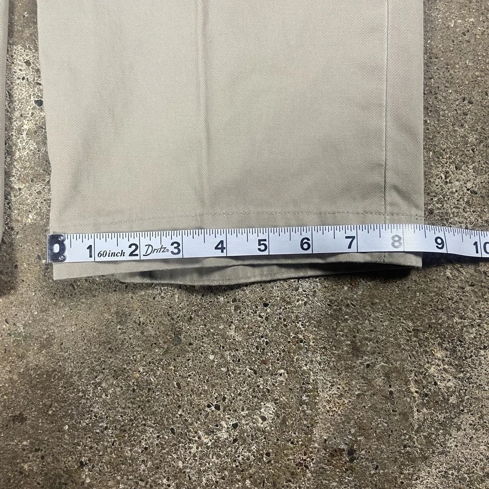 Vintage Polo Ralph Lauren Preston Pant Size 36x30 Beige Pleated Straight Fit